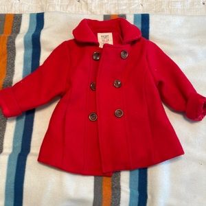 Child’s red pea coat!